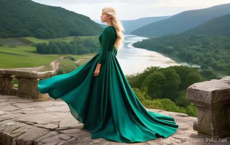 겨울왕국 OST 작곡가 인터뷰 - **Prompt 2: Enchanted Storyteller**
    "A curious young girl, approximately 8 years old, with brigh...