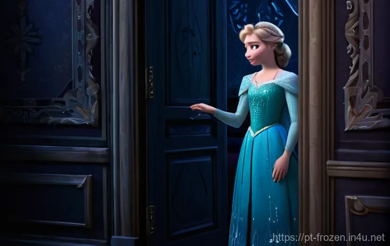 안나와 엘사의 관계 - **Prompt 1: The Invisible Walls of Childhood**
    A poignant image capturing young Anna and young E...