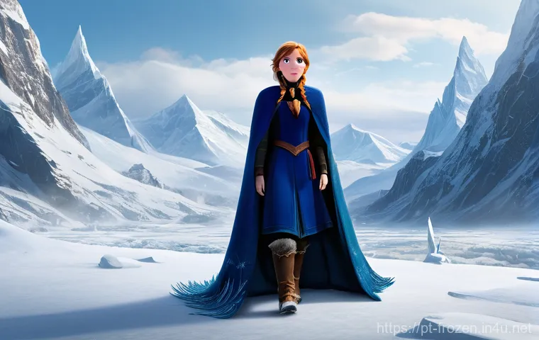 안나와 엘사의 관계 - **Prompt 1: The Invisible Walls of Childhood**
    A poignant image capturing young Anna and young E...